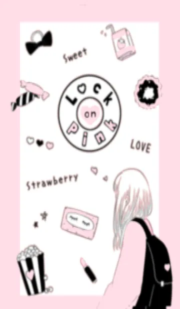 [LINE着せ替え] Lock on pinkの画像1