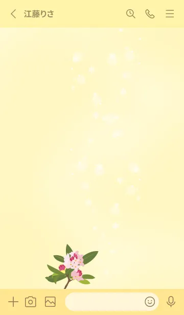 [LINE着せ替え] 春咲く花＊沈丁花の画像2