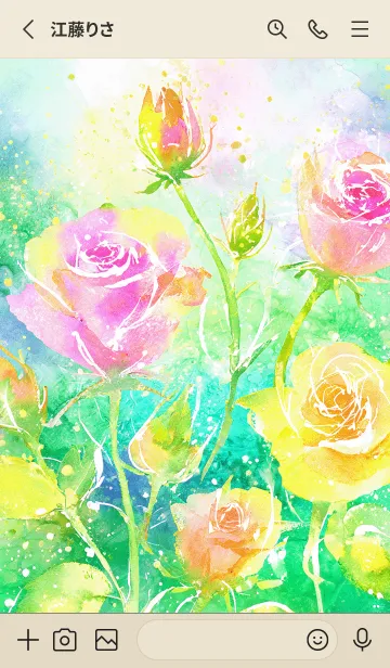 [LINE着せ替え] 薔薇(バラ)の花の着せかえ(R1164)の画像2