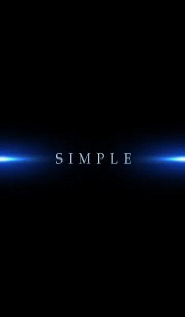 [LINE着せ替え] SIMPLE BLUE LIGHT -BLACK- 18の画像1