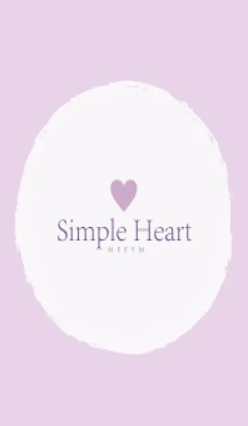 [LINE着せ替え] Simple Heart Dusky Purple - NATURAL 6の画像1