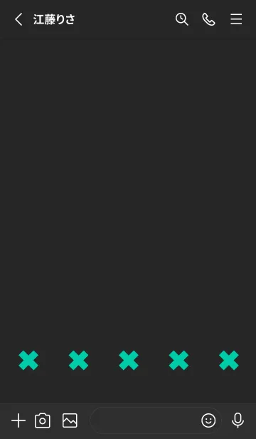 [LINE着せ替え] 地雷うさぎ(black2-06)の画像2