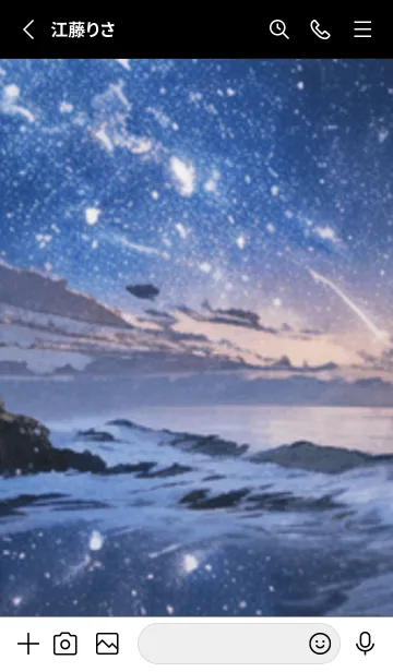 [LINE着せ替え] 銀河の冬空 #MM25。の画像2