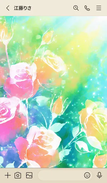 [LINE着せ替え] 薔薇(バラ)の花の着せかえ(R1168)の画像2