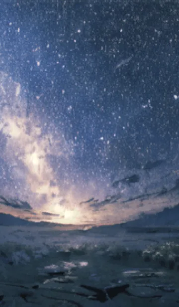 [LINE着せ替え] 銀河の冬空 #MM24。の画像1