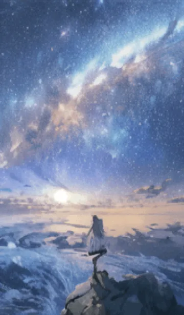 [LINE着せ替え] 銀河の冬空 #MM22。の画像1