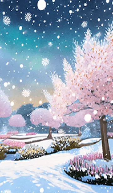 [LINE着せ替え] 優美な冬の風景の着せかえ(Winter-1118)の画像1