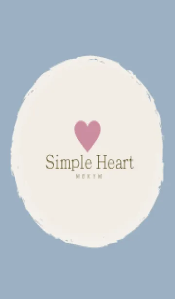 Simple Heart Blue - NATURAL 39の着せ替えメイン画像