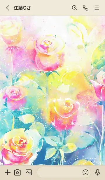 [LINE着せ替え] 薔薇(バラ)の花の着せかえ(R1172)の画像2