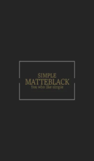 [LINE着せ替え] MATTE BLACK - SIMPLE 21の画像1