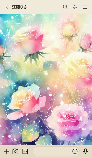 [LINE着せ替え] 薔薇(バラ)の花の着せかえ(R1174)の画像2