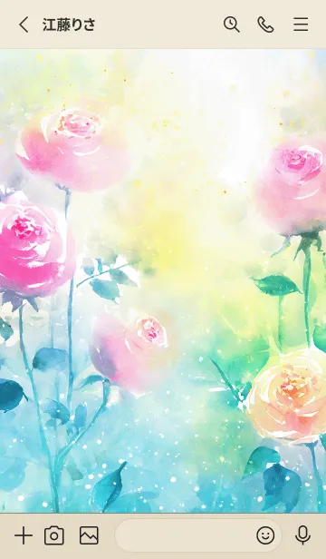 [LINE着せ替え] 薔薇(バラ)の花の着せかえ(R1178)の画像2