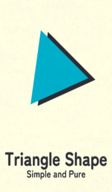 [LINE着せ替え] 三角型の着せかえ ターコイズブルーの画像1