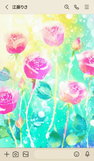 [LINE着せ替え] 薔薇(バラ)の花の着せかえ(R1180)の画像2