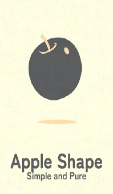 [LINE着せ替え] りんご型のきせかえ ペールクリームの画像1