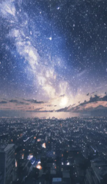[LINE着せ替え] 銀河の冬空 #MM07。の画像1