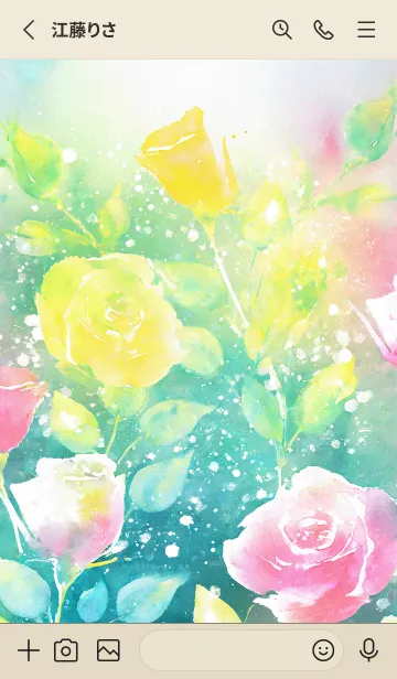 [LINE着せ替え] 薔薇(バラ)の花の着せかえ(R1184)の画像2