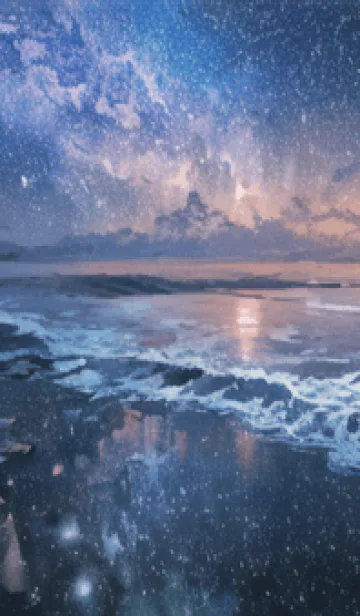 [LINE着せ替え] 銀河の冬空 #MM212。の画像1