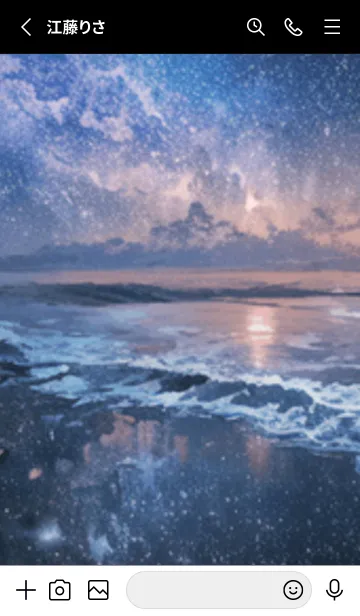 [LINE着せ替え] 銀河の冬空 #MM212。の画像2