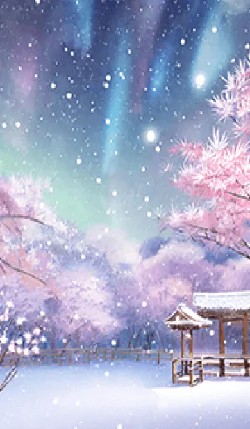 [LINE着せ替え] 優美な冬の風景の着せかえ(Winter-1136)の画像1