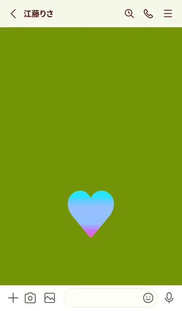 [LINE着せ替え] グラデーション ハート 64の画像2