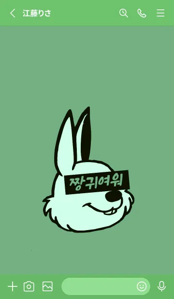 [LINE着せ替え] KOREA RABBIT THEME 112の画像2