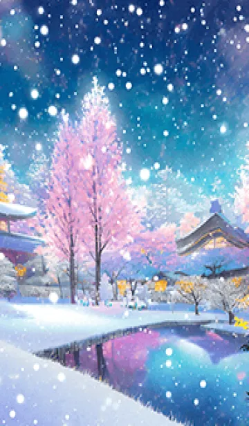 [LINE着せ替え] 優美な冬の風景の着せかえ(Winter-1142)の画像1