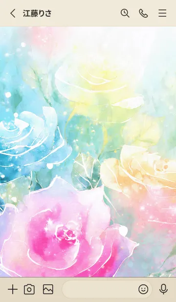 [LINE着せ替え] 薔薇(バラ)の花の着せかえ(R1195)の画像2