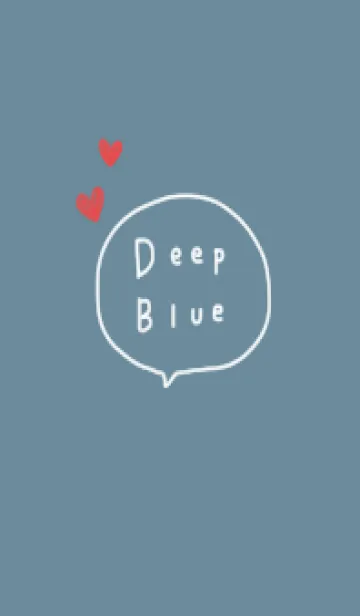 [LINE着せ替え] 大人可愛いくすみブルー。の画像1