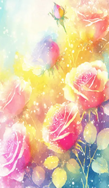 薔薇(バラ)の花の着せかえ(R1197)の着せ替えメイン画像
