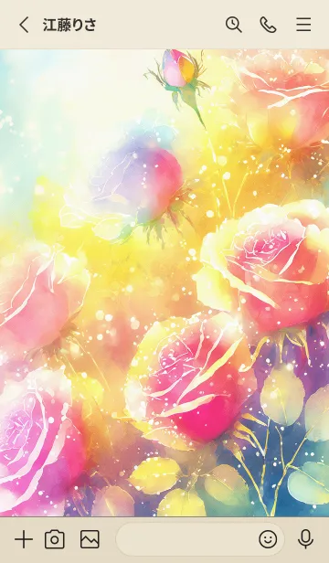 [LINE着せ替え] 薔薇(バラ)の花の着せかえ(R1197)の画像2