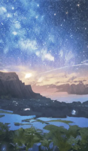 [LINE着せ替え] 銀河の冬空 #MN010。の画像1