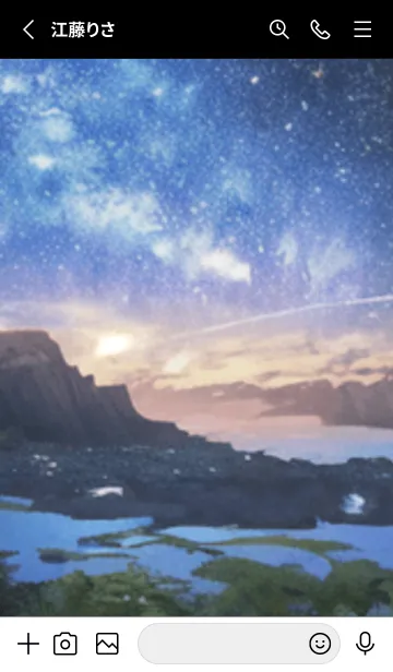 [LINE着せ替え] 銀河の冬空 #MN010。の画像2