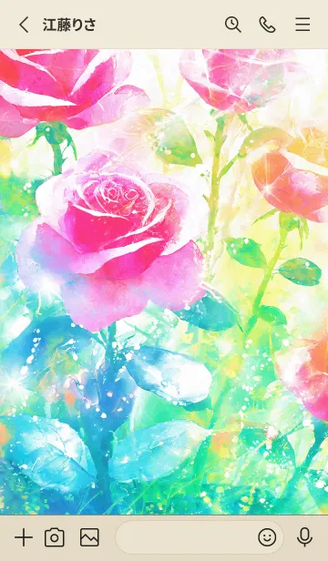 [LINE着せ替え] 薔薇(バラ)の花の着せかえ(R1198)の画像2