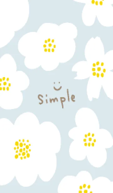 [LINE着せ替え] くすみカラー 北欧風 花7の画像1