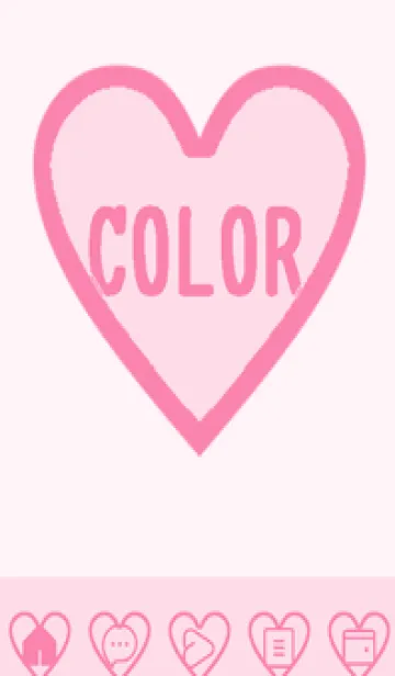 [LINE着せ替え] pink color F46の画像1