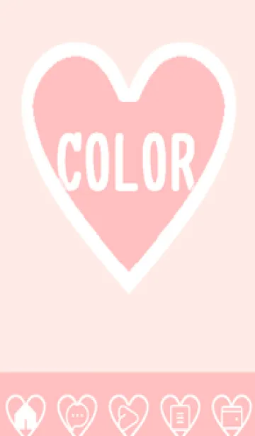 [LINE着せ替え] pink color F47の画像1