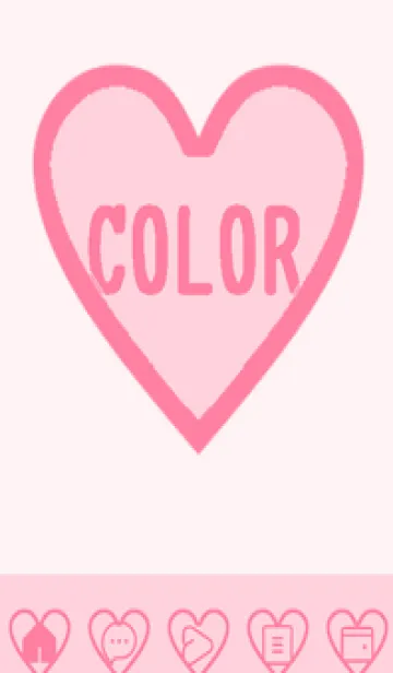 [LINE着せ替え] pink color F48の画像1