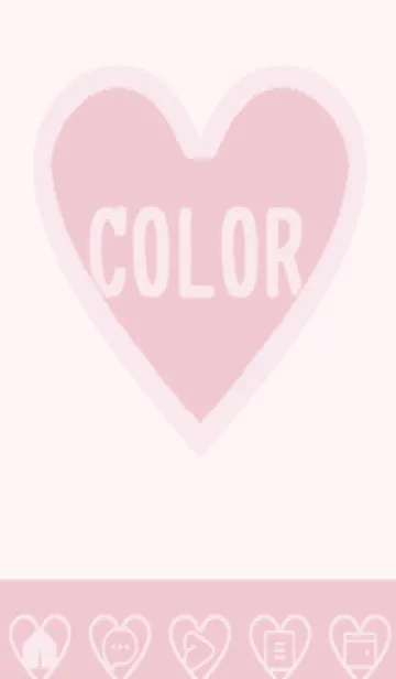 [LINE着せ替え] pink color F50の画像1