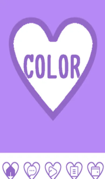 [LINE着せ替え] purple color F46の画像1