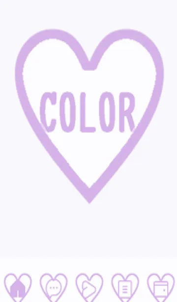 [LINE着せ替え] purple color F47の画像1