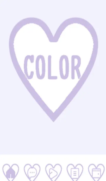 [LINE着せ替え] purple color F49の画像1