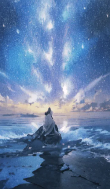 [LINE着せ替え] 銀河の冬空 #MN03。の画像1