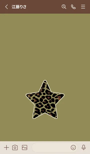 [LINE着せ替え] レオパード スター 232の画像2