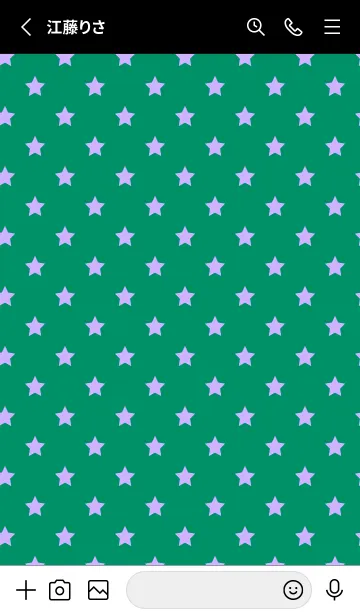 [LINE着せ替え] シンプル カラー スターズ 9の画像2