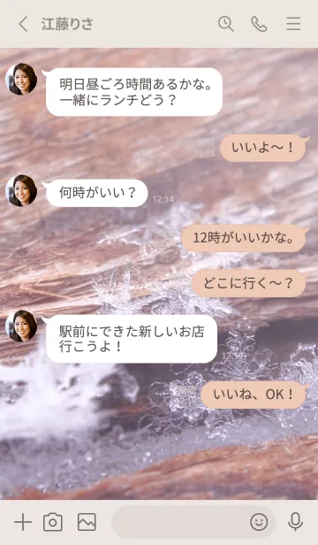 [LINE着せ替え] Real Snow Crystal #2-5の画像3