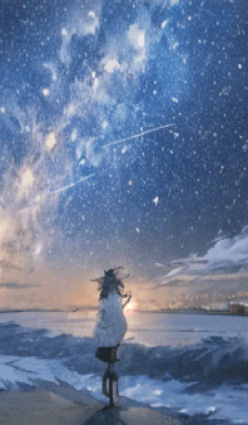 [LINE着せ替え] 銀河の冬空 #MO12。の画像1