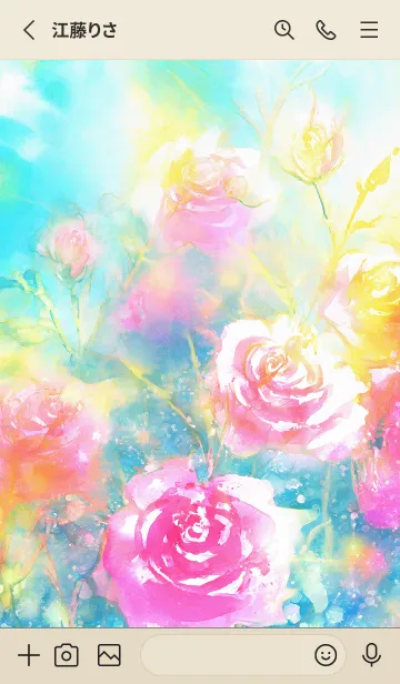 [LINE着せ替え] 薔薇(バラ)の花の着せかえ(R1201)の画像2