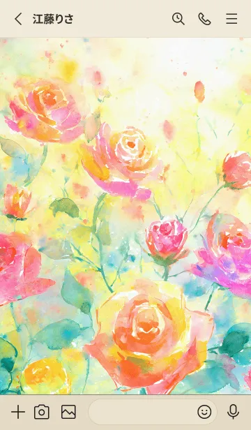 [LINE着せ替え] 薔薇(バラ)の花の着せかえ(R1203)の画像2