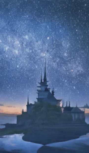 [LINE着せ替え] 銀河の冬空 #MN030。の画像1